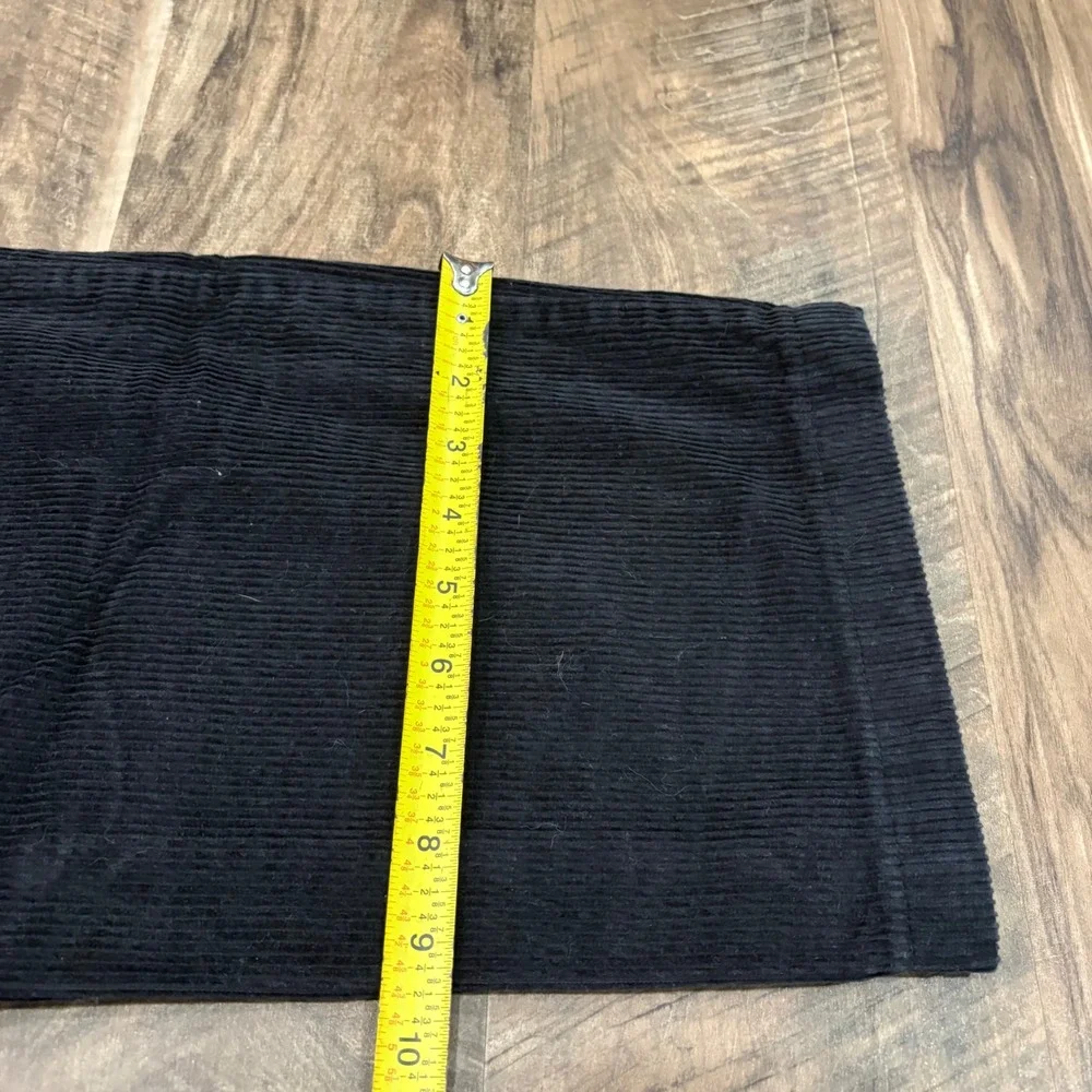 Vintage Y2K Nautica Corduroy Pants Mens 36x32 Black Straight Leg Casual Trousers